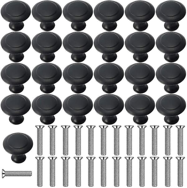 25 stk. skapknapper til baderom, skap, kommodeskuffer, møbler (30 mm)