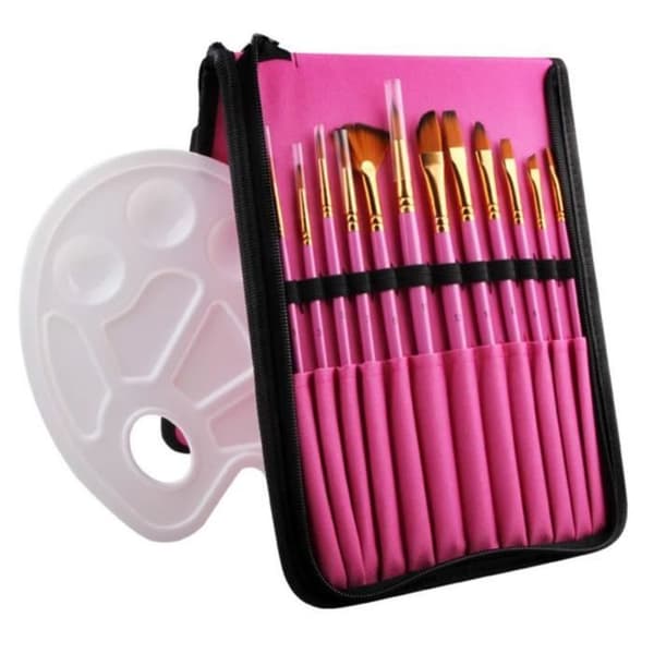 Penslar Set med Oljefärgspenslar Akrylfärgspenslar Set Nybörjare Konstnär Barn