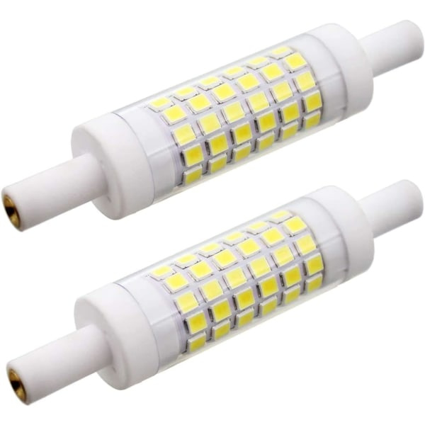 2 LED-lamppua R7S 78 mm 5W 15 x 78 mm, Viileä valkoinen 6000K, 220V