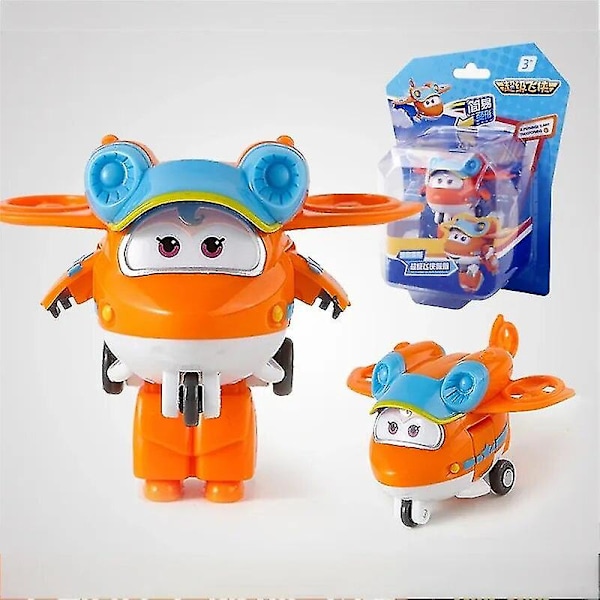 Super Wings Action Figures 2\" Mini Muuntavat Lentävät Robotti Jett Dizzy Dino Muuntumismalli Leikkikalut Lapsille Lahjoiksi Sunny Pepe