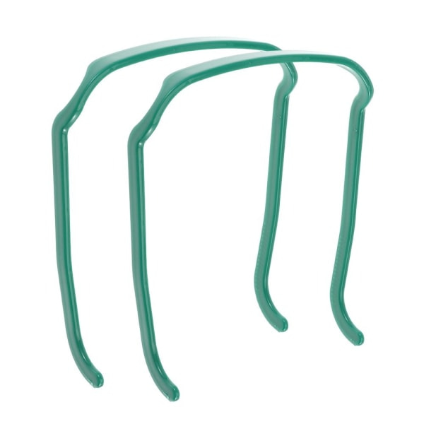 2PCS Osynlig hårrosett Tjock lockig hårrosett Green