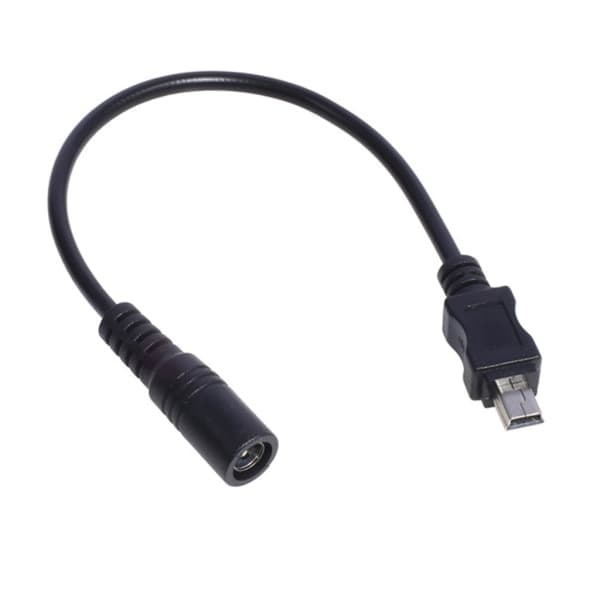 DC 5.5x2.1 hunn til Mini USB hann kabel 5521 strømuttak DC strømkobling - 5.5x2.1 adapter Mini USB konverter