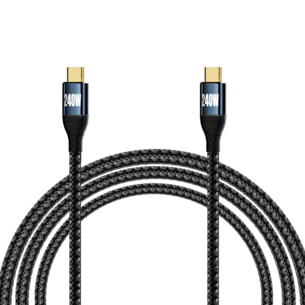240W Type-C-kabel USB C Hurtigopladerledning 48V5A Strøm Hurtig PD Opladningskabel Datasynkroniseringsledning 3m