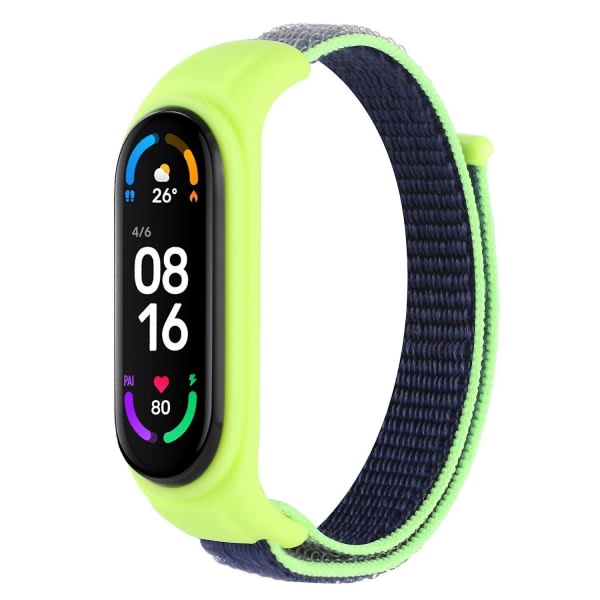 Nylon Sport Anti-Lost Rem til Xiaomi Mi Band 3/Band 4/Band 5 / Band 6/Band 7 med ur