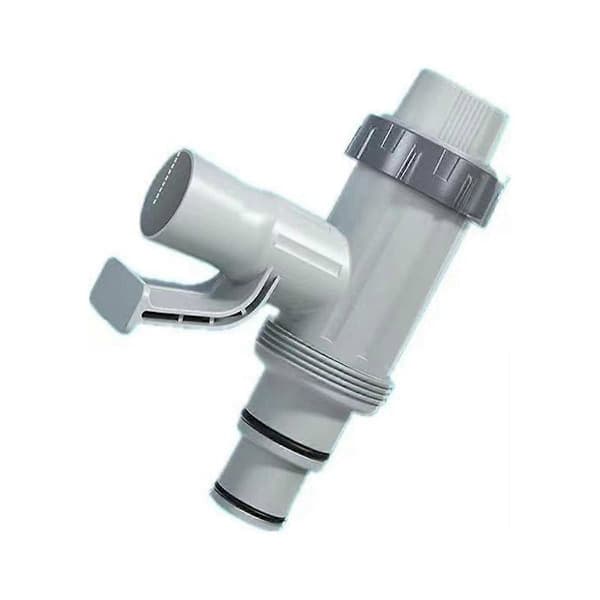 Poolslangeadapter, reservedele til poolslange, poolslangebeslag og stempelventil til fritstående pools grå