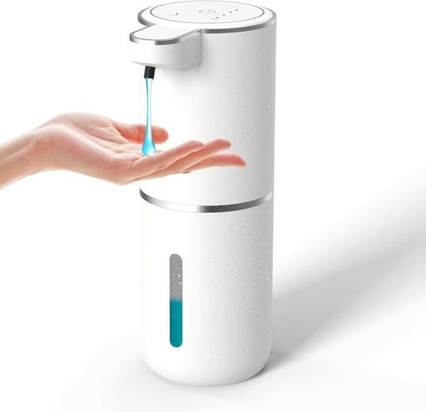 Automatisk sæbedispenser – Berøringsfri skummende sæbe 400 ml USB genopladelig dispenser – Skummende sæbedispenser