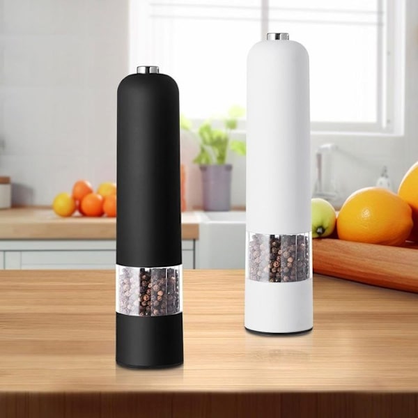 Salt-/Pepparkvarn 2 Elektriska Pepparkvarnar Kryddkvarn Automatisk Pepparkvarn