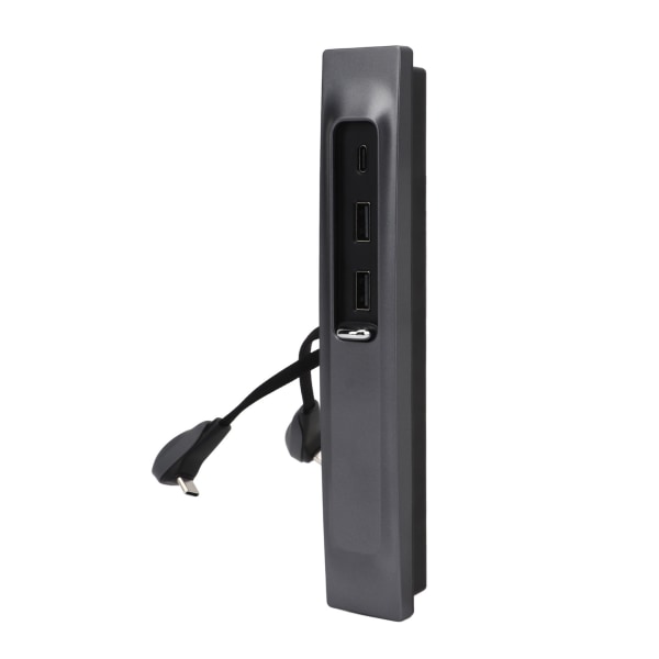 Bil USB LED Hub 2 USB 1 TYPE C Portar Centerkonsol Multiport Dockningsstation Adapterbyte för Tesla Model Y Model 3