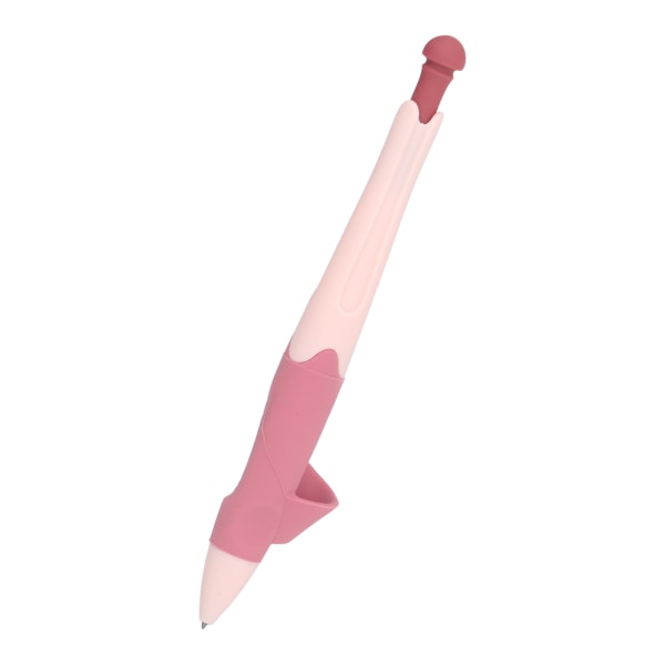 Mekanisk penna för barn korrigerande hållningspenna hållning Kontinuerlig bly Automatisk skrivpenna Set Rosa