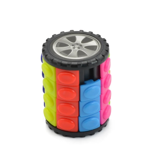 3D Magisk Majs Kub Torn Pussel Speed Cube Hjul Roterande Spel Cubos Cylindriska Leksaker För Barn Pedagogiska Gåvor Cagic Kub C