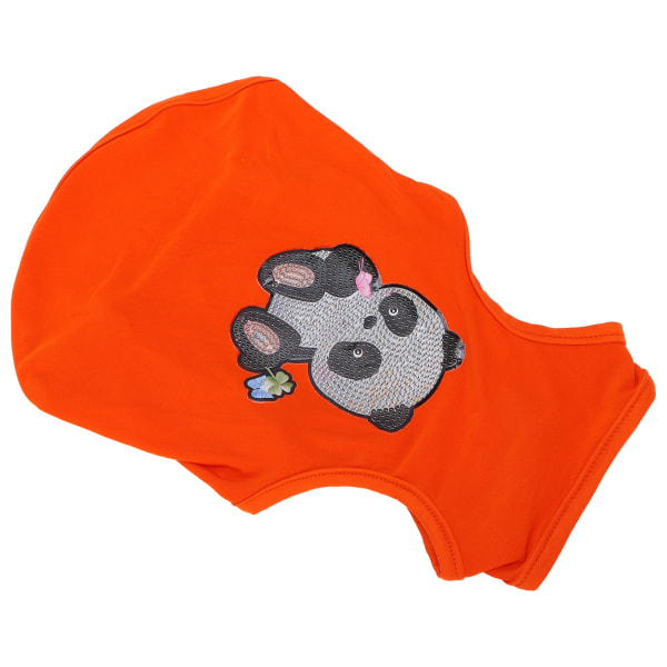 Hundeskjorter Trykt Rhinestone Maling Pet T-Shirt Blød åndbar sweatshirt til hunde og katte (Orange M)