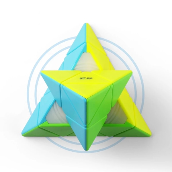Pyramid Magic Cube 3X3 Cubo Magico Wca Tävling Lära Pedagogisk 3X3X3 Pyramid Puzzle Kub För Barn Black