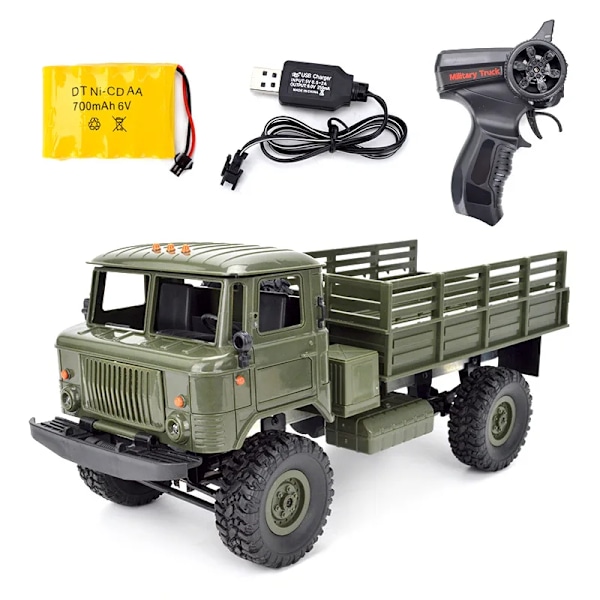 Wpl bilar rc bil 4wd radiostyrd terrängbil rtr kit rock crawler elektrisk buggy rörlig maskin c54 b24 b16 c24 b36 montering B24R Green