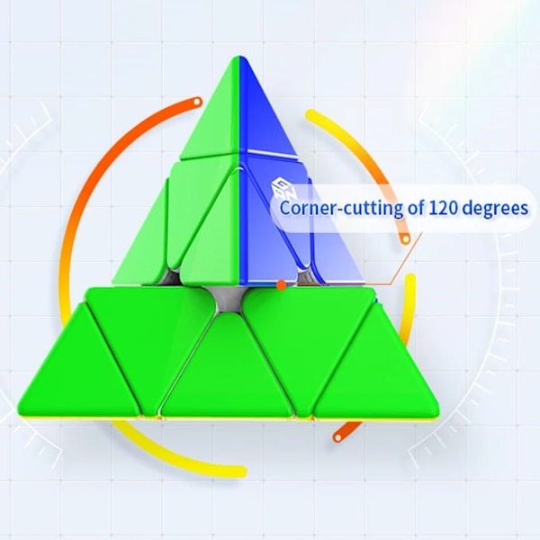 Pyraminx M 3X3X3 Magnetisk Speed Magic Cube 3X3 Stickerlös Professionell Twist Puzzle Pedagogiska Leksaker För Barn Pojkpresenter Core Standard