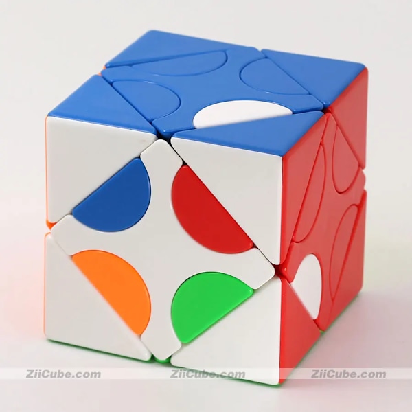 Skew Cube 3X3 Mixup Magiskt Pussel Stickerless 6 Sidor Hunyuan Vridande Cubo 1 2 3 Professionellt Pedagogiskt Leksaksspel Mxup Skew 1and2and3