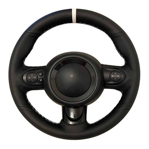 DIY-styrd rattöverdrag i flätad konstläder, halkfritt, för Mini Cooper Hatchback R56/R57 Clubman Clubvan Coupé 3-ekrad