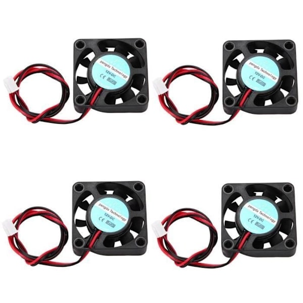 4st 12V 4010 Kylfläkt För 3D-Skrivare - Stor Luftvolym (6.7Cfm)