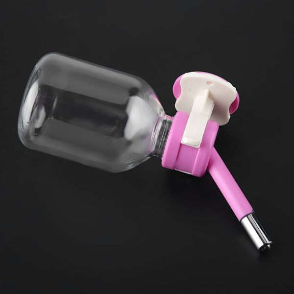 Bärbar vattenfontän för katt och hund (150 ml, rosa)