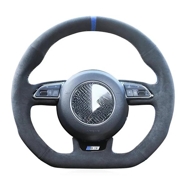 Handsydda svarta mockarattöverdrag för Audi S1 8X S3 8V Sportback S4 B8 Avant S6 C7 S5 8T S7 G8 RS Q3 8U SQ5 8R style 1