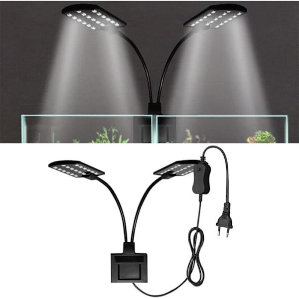 Led Akvarium, X7 Akvarium Clip Lampa, Ultratunn Clip-On Led Akvariumlampa, För Små Akvarium, Supersmal Akvariumbelysning