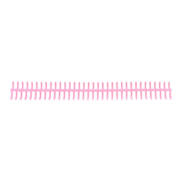 10 st bindningsspiraler 34 hål polypropen slitstark bindningsryggar för kontorsmaterial rosa