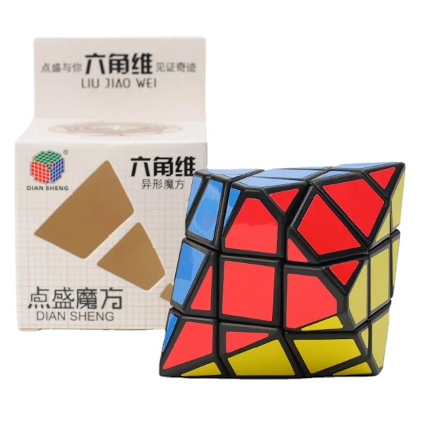 Diansheng 3X3X3 Diamant Magisk Kub Hexagonal Axis Form Dipyramid Cool Kub Figet Leksaker Pedagogiska Pussel Samlingar Infinity Cube
