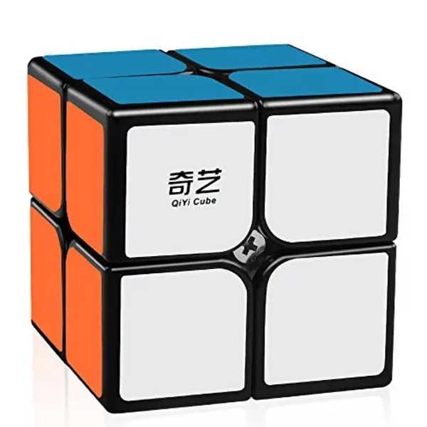 [Picube] 2X2 Qidi Stickerless Magic Cube Speed Pocket Cube Qidi S2 2X2X2 Svart Puzzle Cube Pedagogiska Leksaker För Barn QiDi 2x2 Stickerless