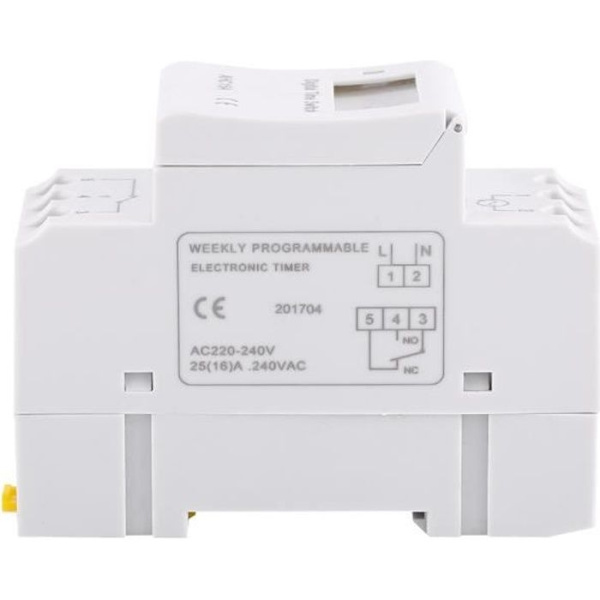 AC 220V Veckovis Daglig Programmerare Skena Montering Elektrisk Panel -Pou Hb17485