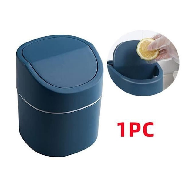 Mini Bordskorg, Mini Plastkorg Med Lock, För Sovrum, Matsalar, Badrum, Kontor, 1 st