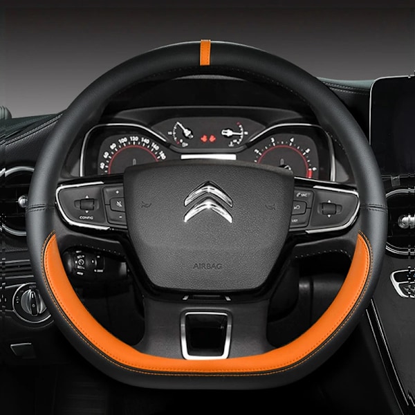 D-formad rattöverdrag för Citroën C3 II III 2009 - 2019 2020 C3 Aircross 2017 2018 2019 2020 2021 Berlingo 3 C4 Picasso 2 RED