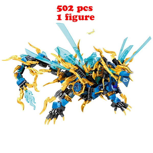Ny spökninja-drakfartygsmodell byggklossar soldater figurer båt tegelstenar MOC kreativ expert leksaker för pojkar barn No Box 1 Figure(.108)