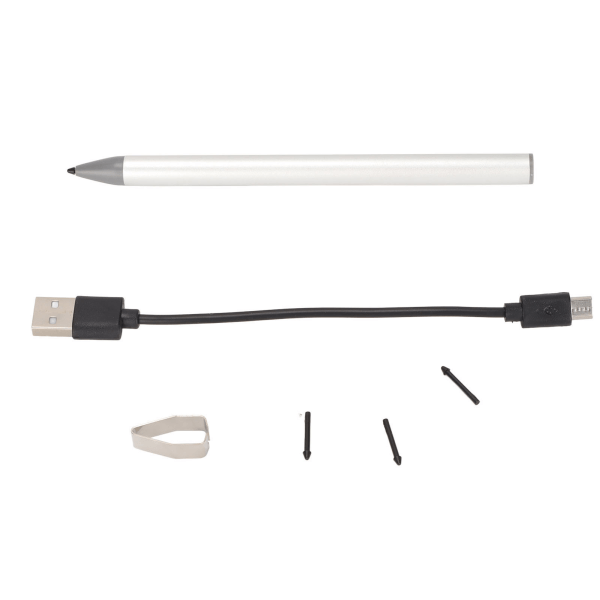 Stylus Pen Magnetic 4096 Levels Tryksugefunktion Bredt anvendelig Tablet Kapacitiv Stylus til Surface Silver