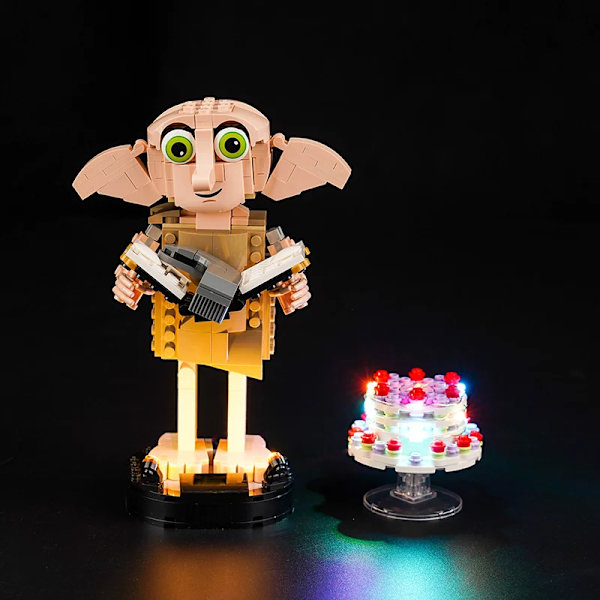 Lazishi LED-belysning 76421 set lämpligt för Dobby™ husalven byggstenar (endast belysningstillbehör ingår) standard