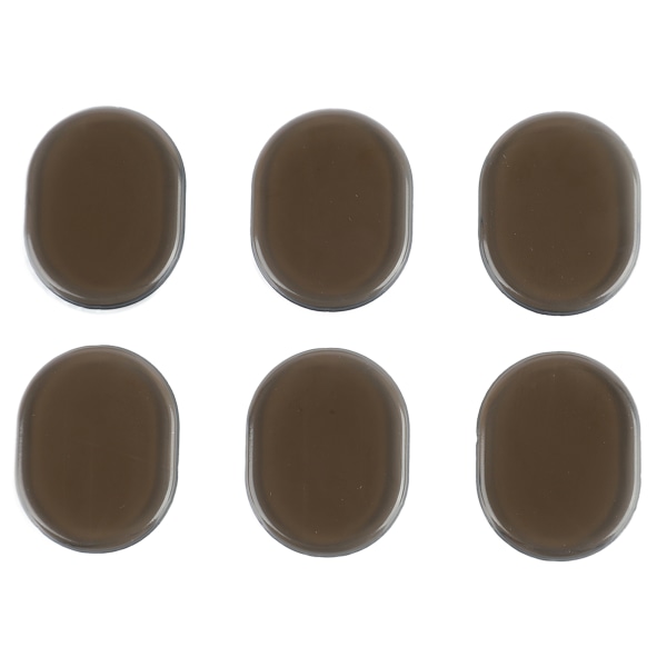 6 st Drum Dampener Silikon mjuka gelkuddar Minska volymen Trumljuddämpare för hemmaträning Kaffefärg