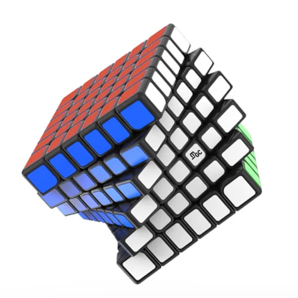Yj Mgc Version Series 2X2 3X3 4X4 5X5 6X6 7X7 Elite M Magnetisk Megaminxeds Magic Speedcube Cubo Magico Leksaker För Barn Present MGC 6X6 Black