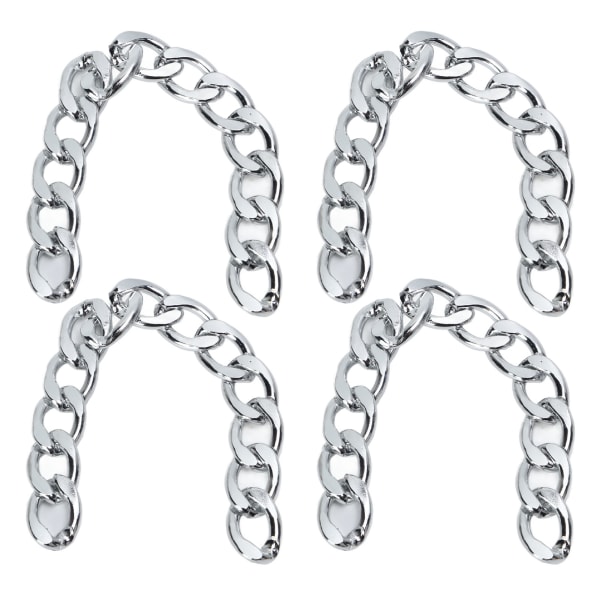 10m aluminium fortauskant kjede Rustfri kantsten vridde lenker Kjede For DIY Armbånd Halskjede Anklet Smykker Making N33 Sølv