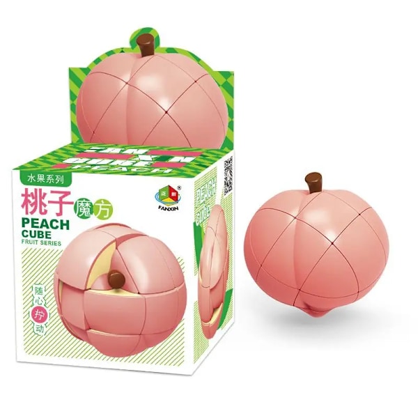 Fanxin Fruktkub Banan Äpple Päron Apelsin Citron Persika Stickerless Cubo Magico Pedagogiskt Pussel Julklappsidé Lemon