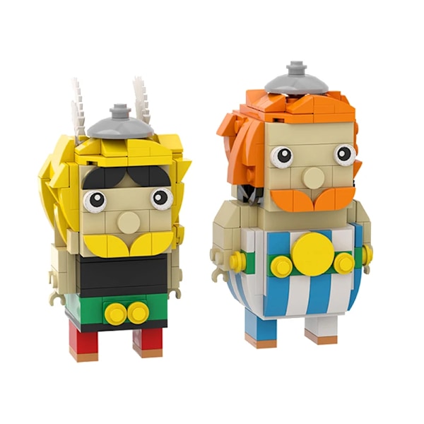 Moc anime asterixade actionfigurer och obelixade brickheadz set byggklossar modelldocka tecknade klossleksaker 294PCS