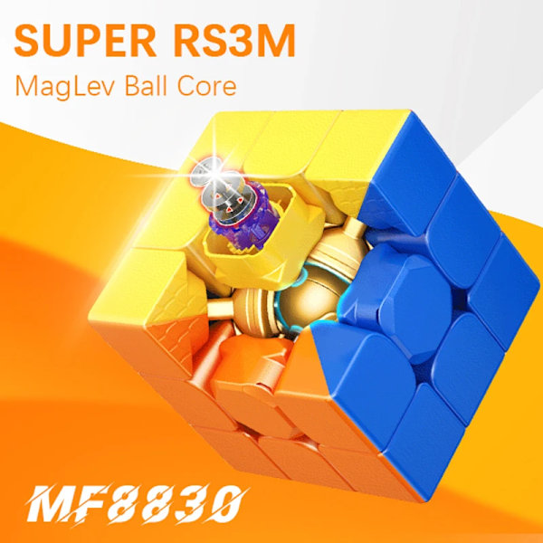 Maglev Ball Core 3X3 Magnetisk Magisk Kub Super Rs3M Speed Cube 3 Gånger;3 Professionell Pussel Leksak Barns Fidget Leksak MEILONG 3
