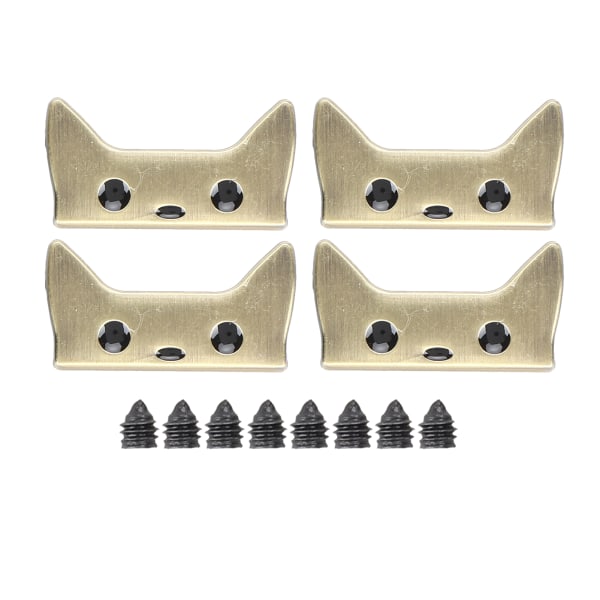 4 stk metallspenne midjebånd tegneseriemønster DIY-skinnbagasjedekor med skrueBronse B01-51-52057