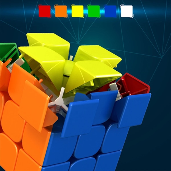 [Ecube] Rs3M 3X3X3 Magnetisk Magisk Kub Professionell Cubo Magisk Speed Cube 3X3 Spel Kub Rs3 M Kub Pussel Leksaker RS3M2020 Stickerless