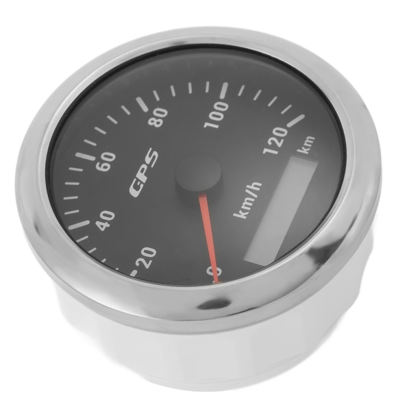 85mm Marine Auto GPS Speedometer 120KM/H Speed ​​Odometer med 7 farger bakgrunnsbelysning for bilbåt RV YachtBlack