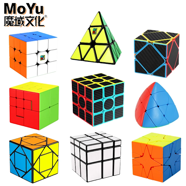 Magisk Kub 3X3 2X2 Professionell Specialspegel 3 Gånger;3 Hastighetspussel Barnleksak 3X3X3 Original Ungersk Cubo Magico Puppet Cube No.2