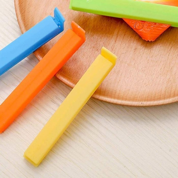 Klämmor, 24 st Klämmor, Påsklämmor Matpåse Förslutningsklämmor Påsklämmor Slumpmässig Färg Plastkarbinhake