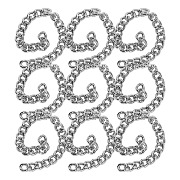 Kantstenskæde 10 meter Elegant stil jernmateriale DIY Nem praktisk håndværkskæde til smykkefremstilling sølv