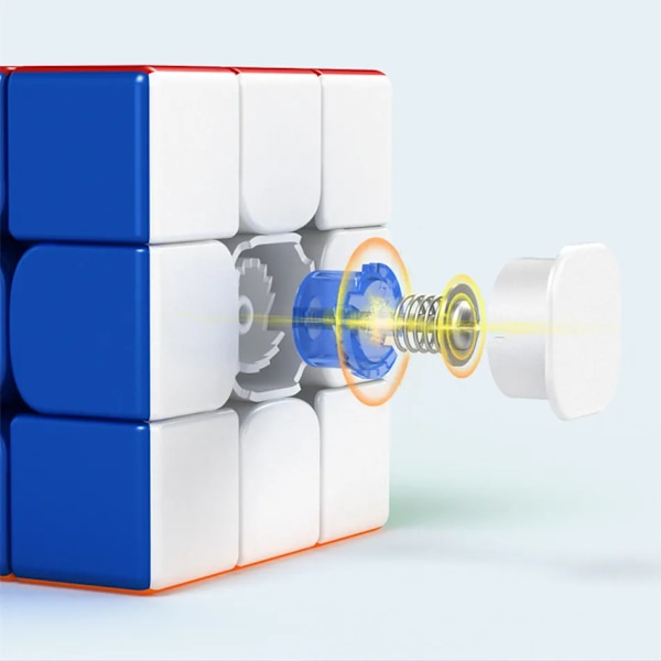 Nyaste Rs3 M Magnetisk 3X3X3 Speed Magic Cube Mf Rs3M Puzzle Cube Magnet 3X3 Magico Cubo Stickerless