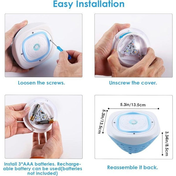 Flytande poollampa för badkar, dammbelysning med fiskprojektion, 6 lägen och 4 färger, för badkar