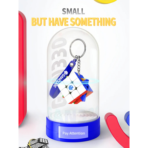 330 Nyckelringskub 3X3X3 330 Mini Speedcube Stickerlös 3X3 Speed Cube Professionell Magisk Kub Pussel Leksaker 330 Keychain Cube