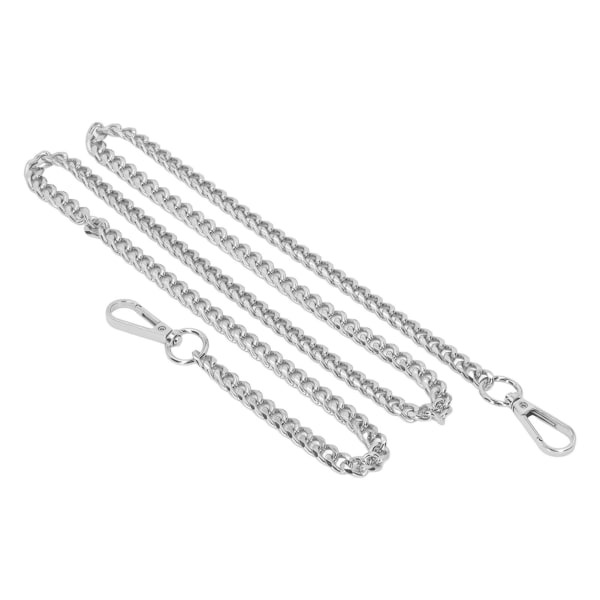8 stk 1m aluminiumskantkjede Elegant rustbestandig metallkantkjede for halskjeder Smykker å lage DIY-håndverk sølv