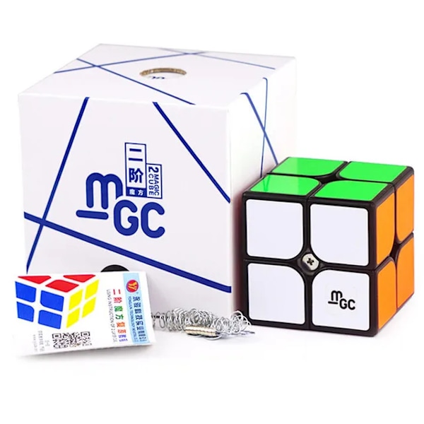Yj Mgc Version Series 2X2 3X3 4X4 5X5 6X6 7X7 Elite M Magnetisk Megaminxeds Magic Speedcube Cubo Magico Leksaker För Barn Present MGC 2X2 Black